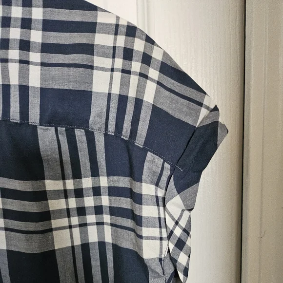 KÜHL Women's Plaid Button Down Shirt Small Blue White Lightweight Top. - Picture 7 of 12